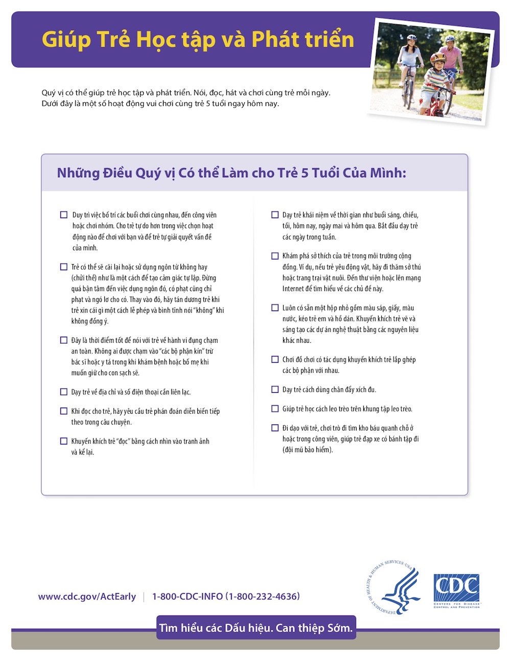 Tips CDC 5 tuổi